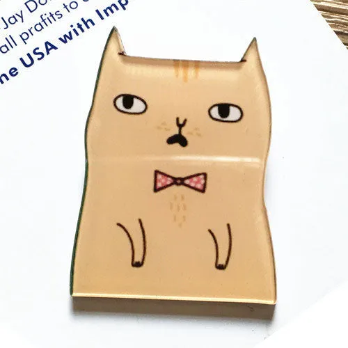 ZOEBER animation cat dog cartoon Anime Brooches bag pins for clothes brooch Batman trousers  animal funny Broche pins female